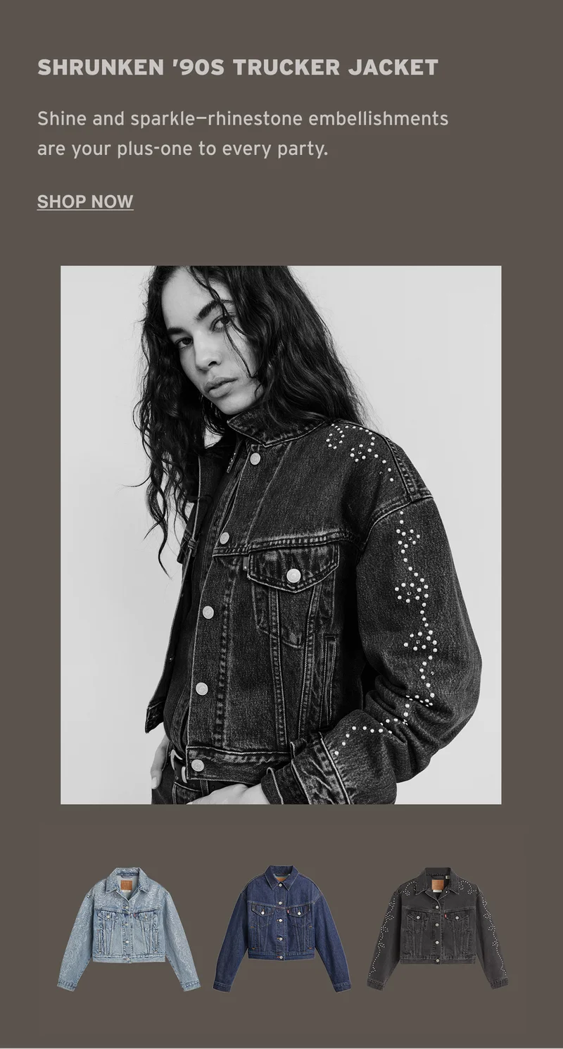 Black and white image of a person wearing a trucker jacket