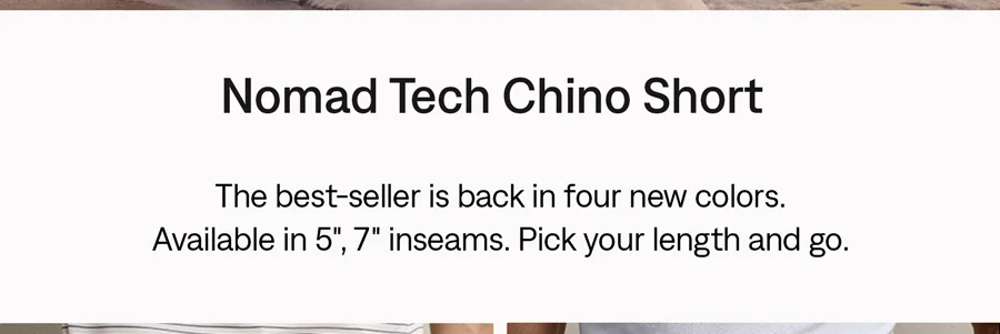 Nomad Tech Chino Short
