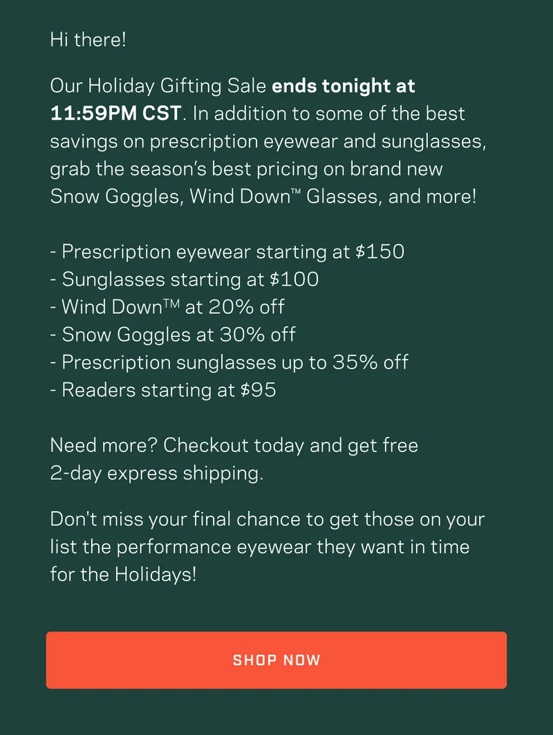 Shop the ROKA Gifting Event