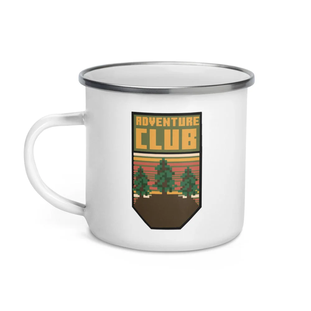 Image of Minecraft Camping Adventure Club Enamel Campfire Mug