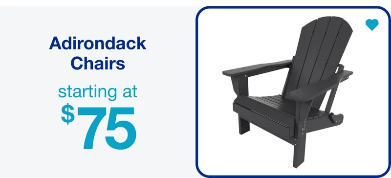 Adirondack Chairs Starting at $75 — Shop Now!