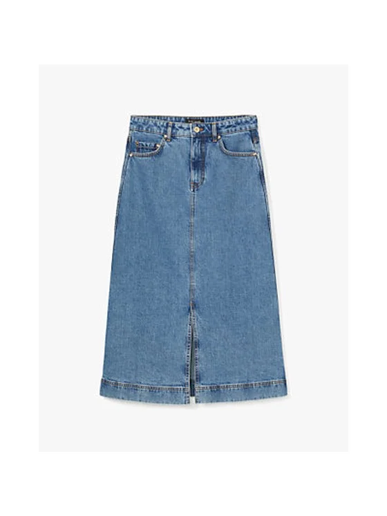 Denim Midi Skirt