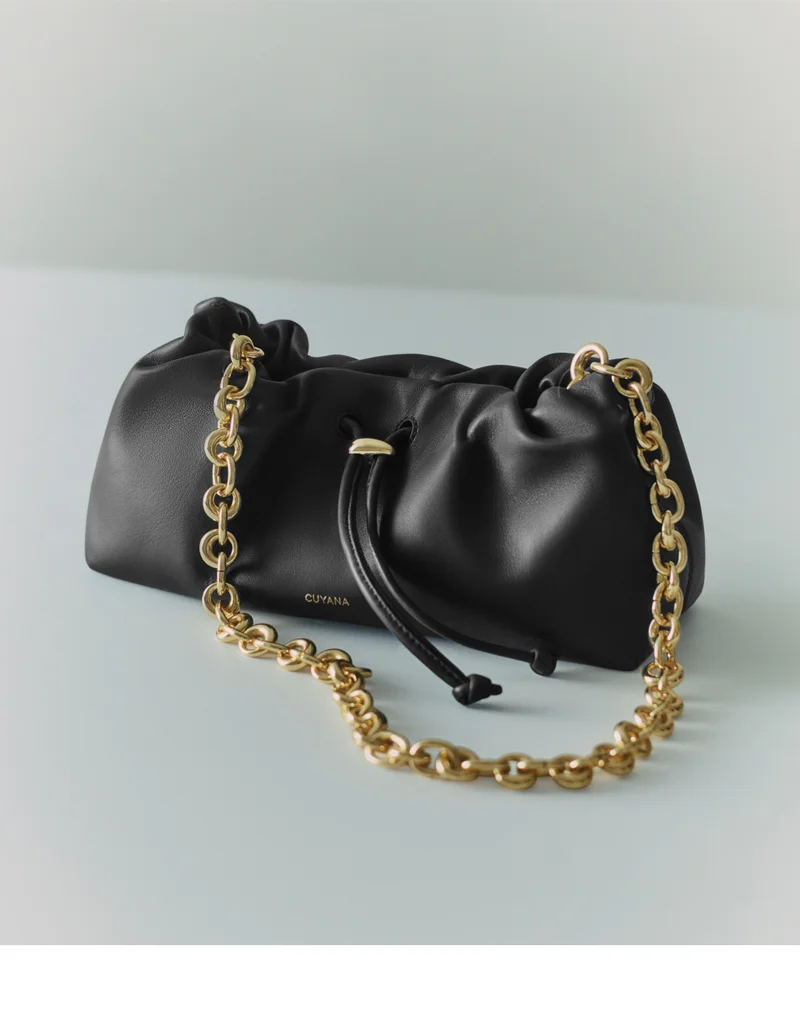 Mini Dia Bag Black, Noche Chain Strap
