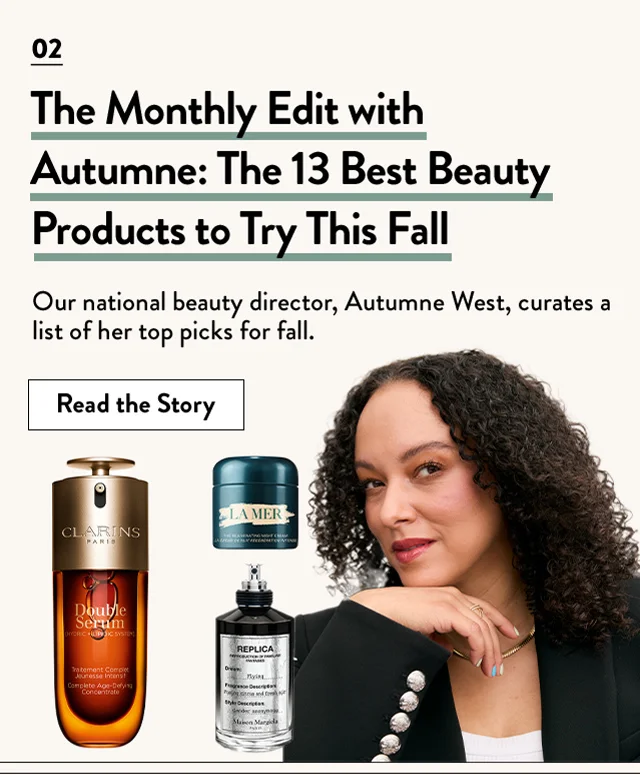 Autumne West and some of her top beauty picks.