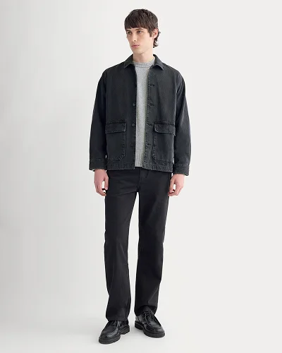 Image | Denim Shacket | Washed Black