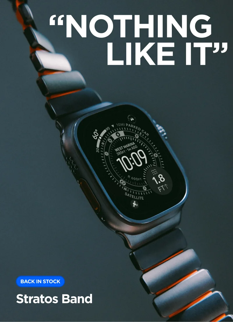 "NOTHING LIKE IT." Back in Stock. Stratos Band.