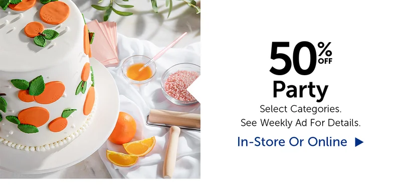 50% Off Party - Select Categories.