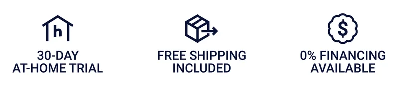 30-day at-home trial. Free shipping included. 0% financing available.