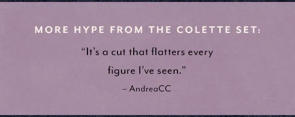 more hype from the colette set
