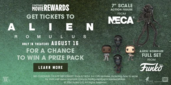 GET TICKETS TO ALIEN: ROMULUS FOR A CHANCE TO WIN A PRIZE PACK | LEARN MORE >