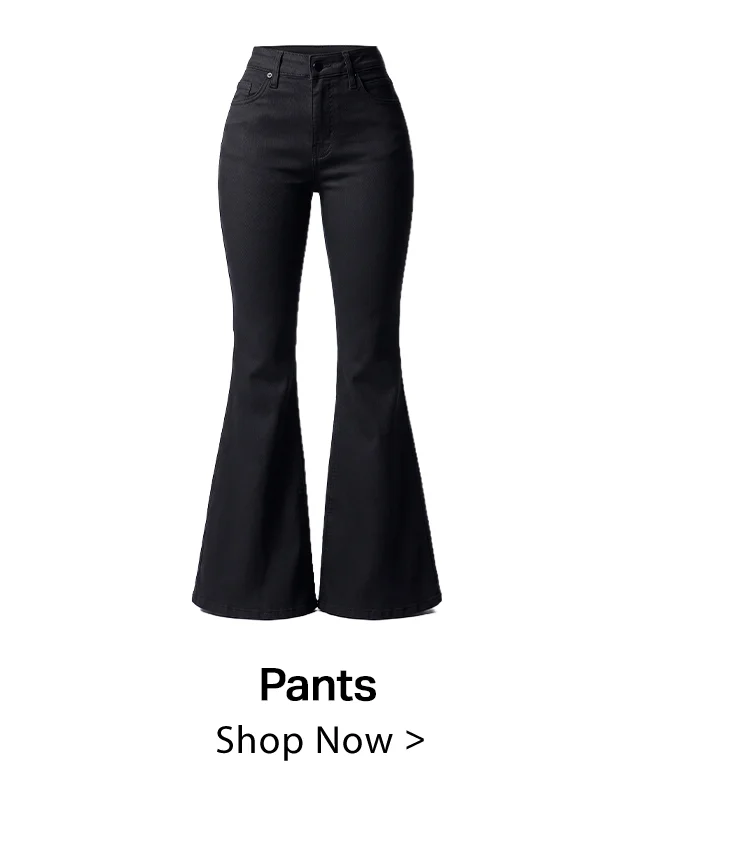 Stylish black high-waisted flare pants for women, featuring a classic bell-bottom silhouette. Shop this popular pant category!