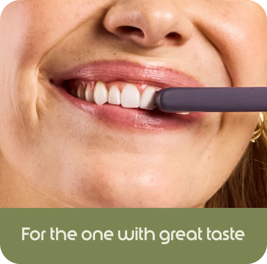Brushing teeth with Ulltra Toothbrush