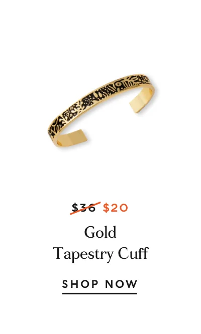 Gold Tapestry Cuff