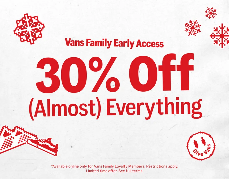 Vans Family Early Access 30% Off