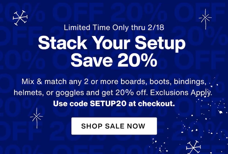 Stack Your Setup, Save 20%