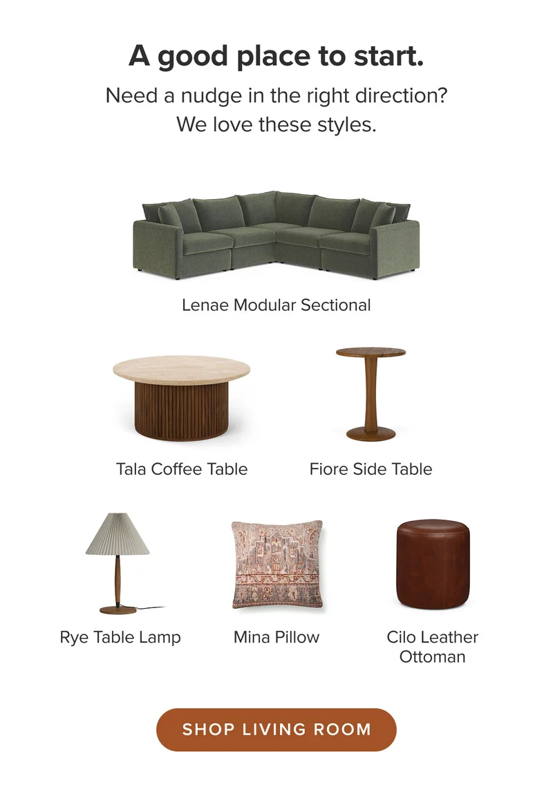 Shop living room.