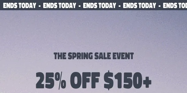 The Spring Sale Event 25% off $150+