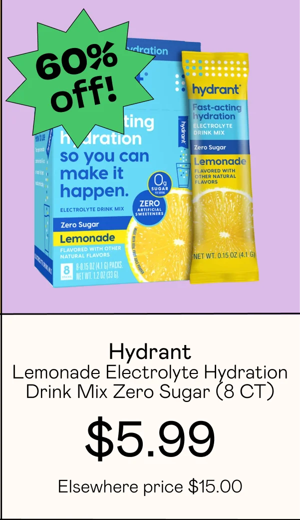 Lemonade Electrolyte Hydration Drink Mix Zero Sugar (8 CT)