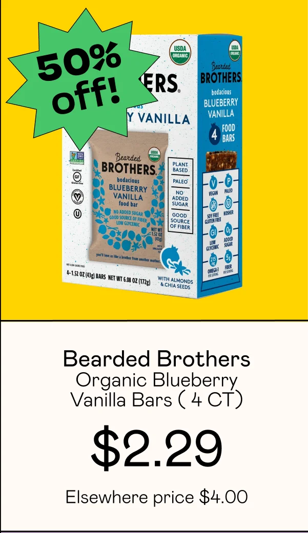 Organic Blueberry Vanilla Bars (4 CT)