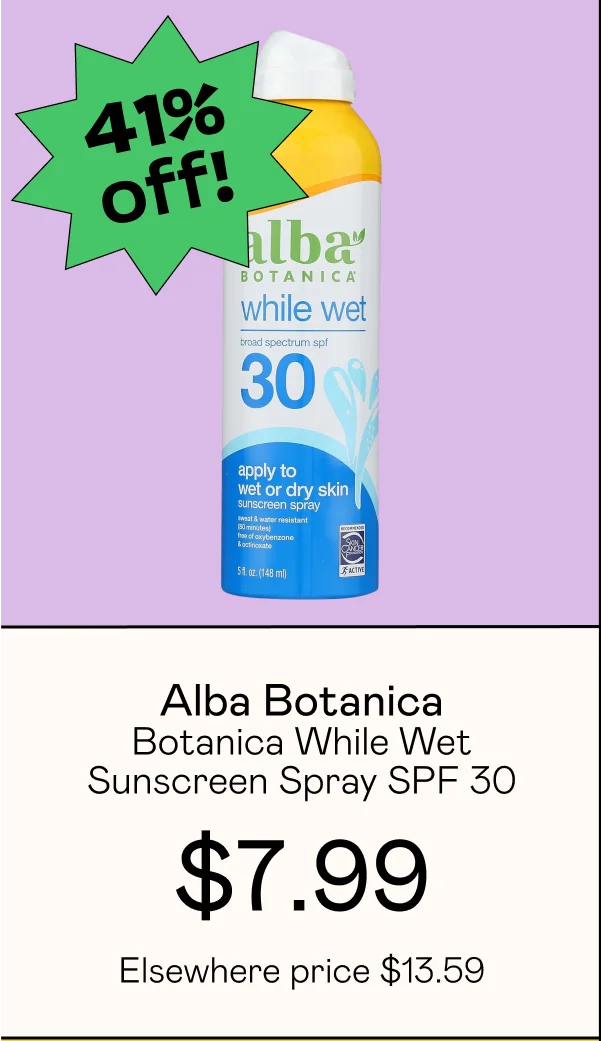 Botanica While Wet Sunscreen Spray SPF 30