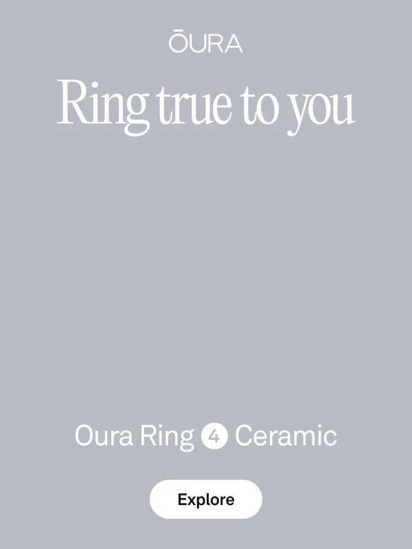 Ring true to you: Oura Ring 4 Ceramic