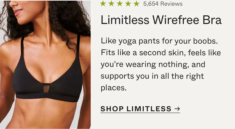 Shop Limitless Wirefree Bra