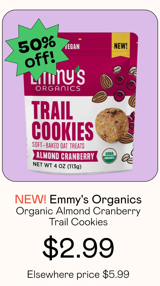Organic Almond Cranberry Trail Cookies