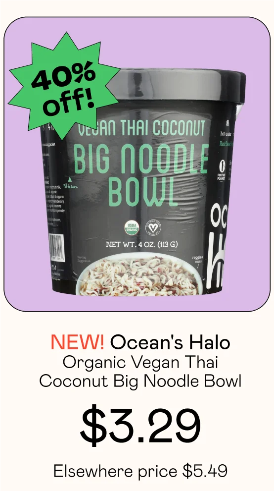 Organic Vegan Thai Coconut Big Noodle Bowl