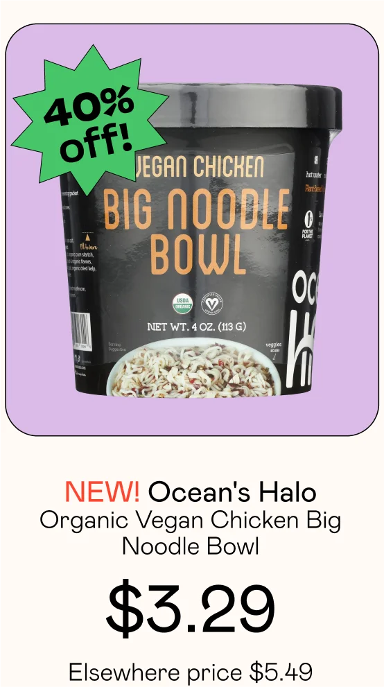 Organic Vegan Chicken Big Noodle Bowl