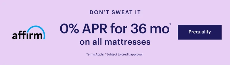 0% APR for 36 mo on all mattresses