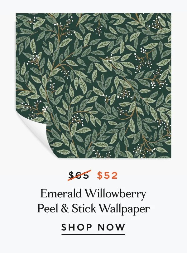 Emerald Willowberry Peel & Stick Wallpaper