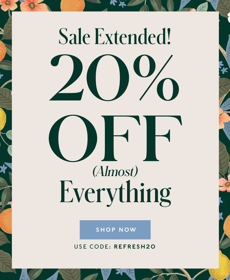 20% Off Almost Everything