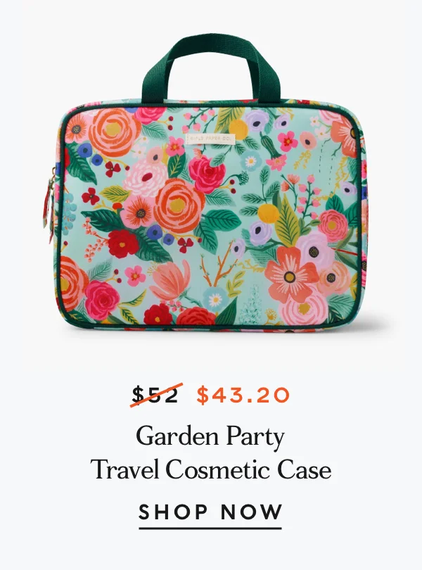 Garden Party Travel Cosmetic Case