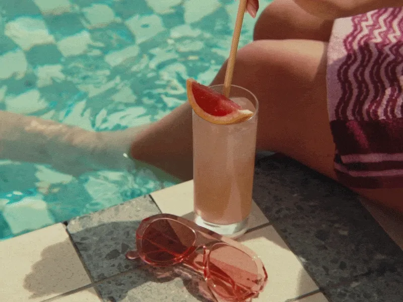 Poolside cocktail