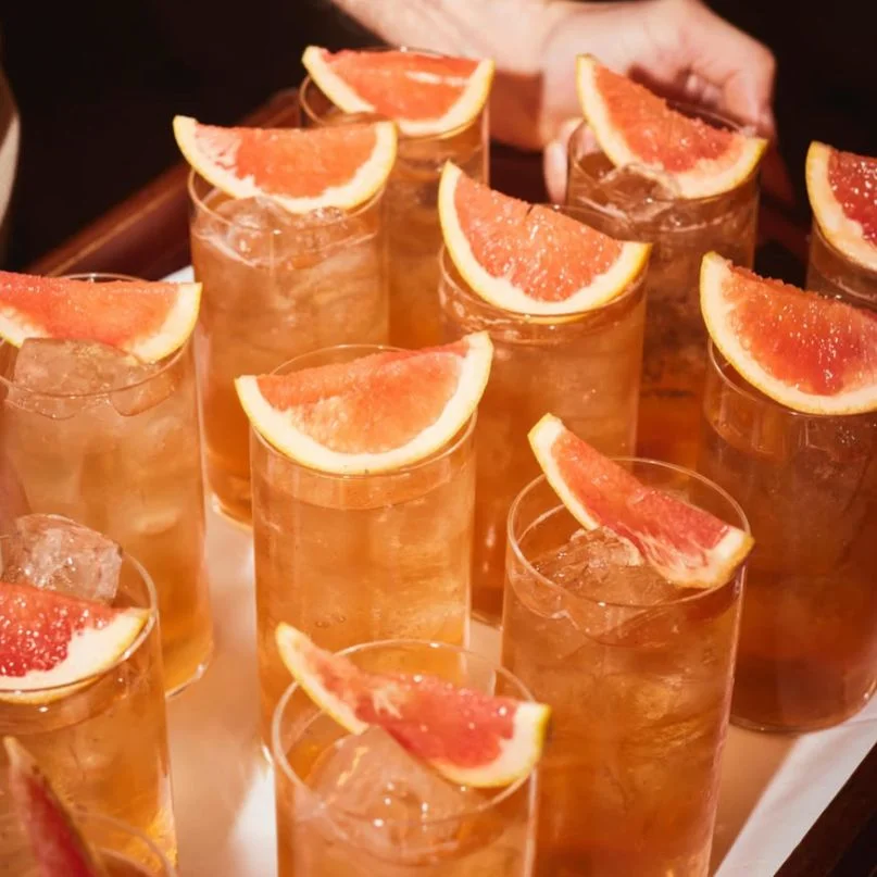 Tray of cocktails