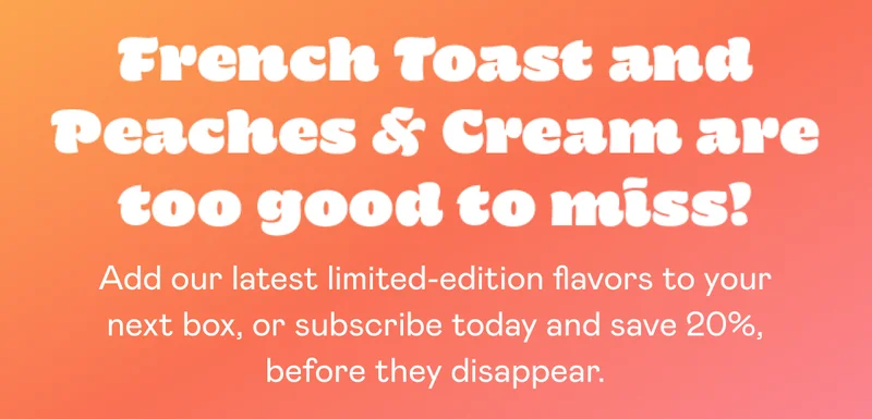 French Toast and Peaches and Cream are too good to miss!
