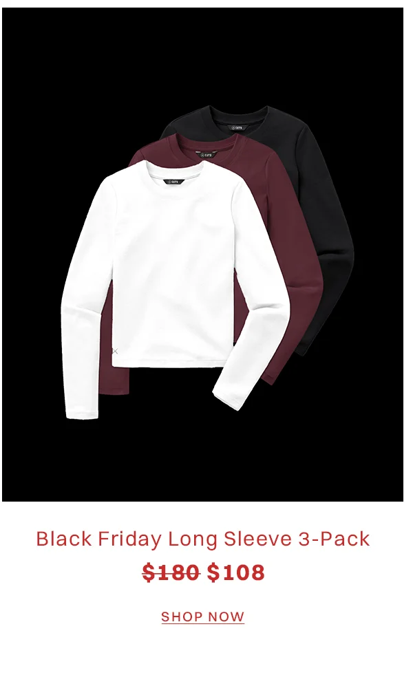 Black Friday Long Sleeve 3-Pack