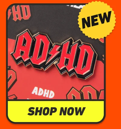 AD HD Enamel Pin