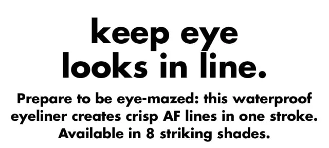 keep eye looks in line