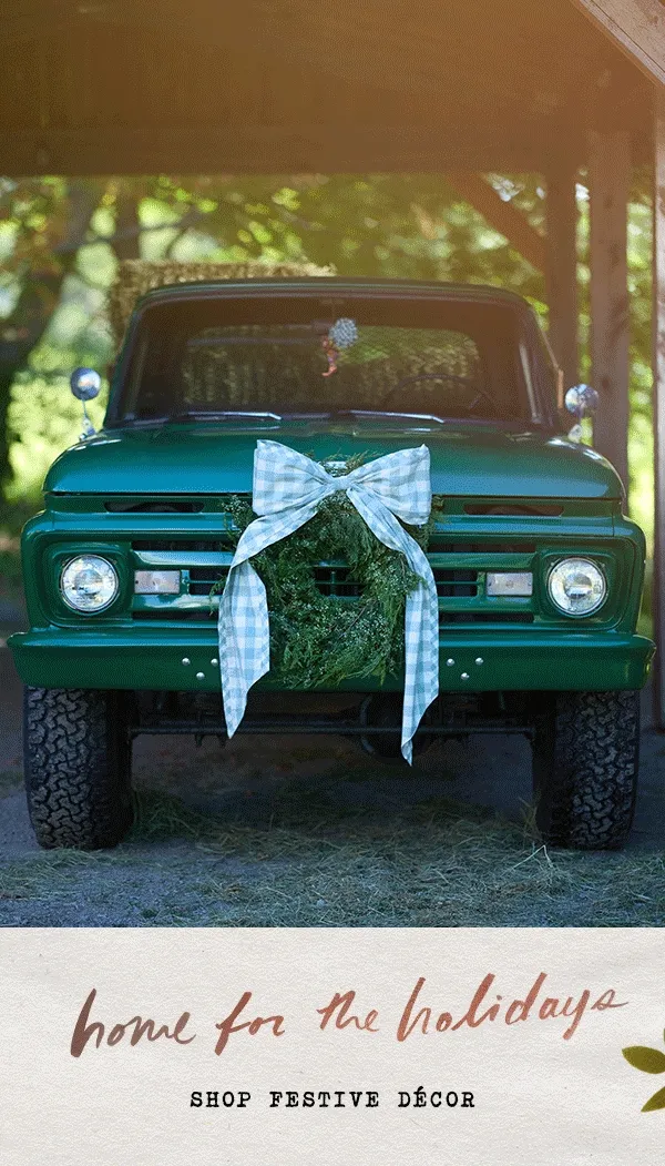 home for the holidays, shop festive decor