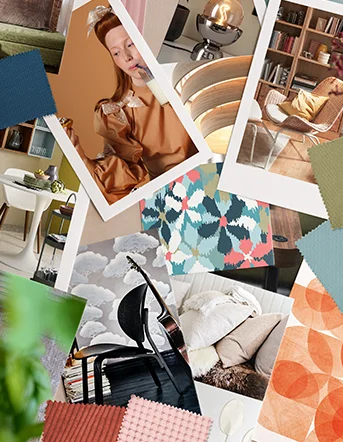 Moody modernism mood board