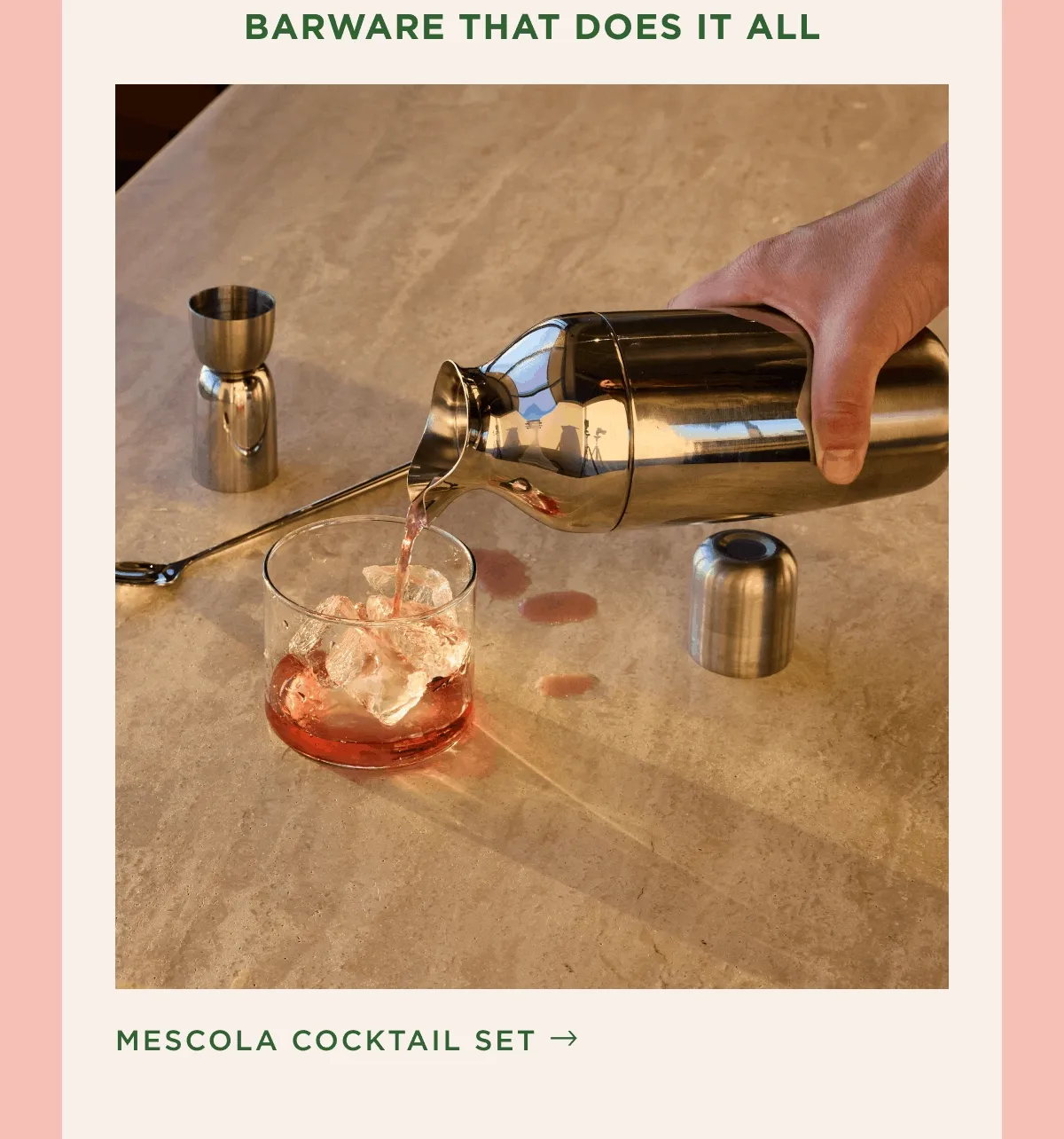 Stainless-Steel Cocktail Set