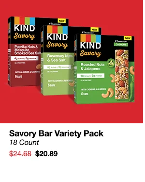 SHOP KIND SAVORY BAR VARIETY PACK