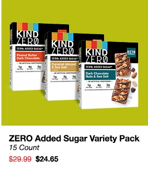 SHOP KIND ZERO ADDED SUGAR VARIETY PACK