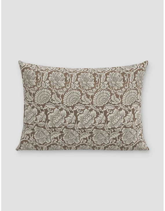 Armitage Indoor / Outdoor Pillow - Chocolate / 15" x 22"