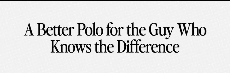 A Better Polo for the Guy Who Knows the Difference