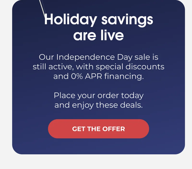 Holiday savings are live