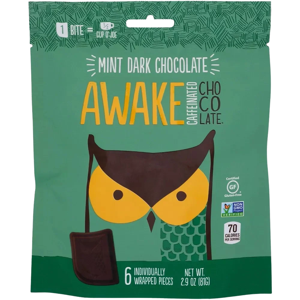 Image of Awake Caffeinated Mint Dark Chocolate