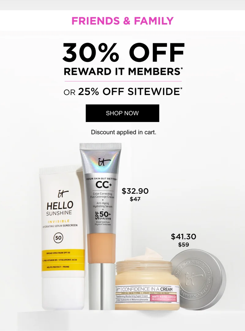 Friends and Family 30% Off