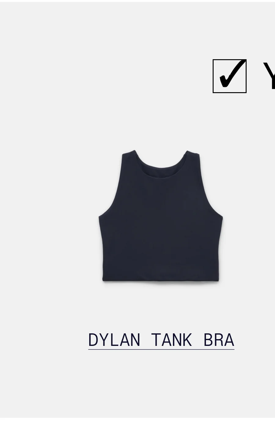 ✓Yes.  |  Dylan Tank Bra
